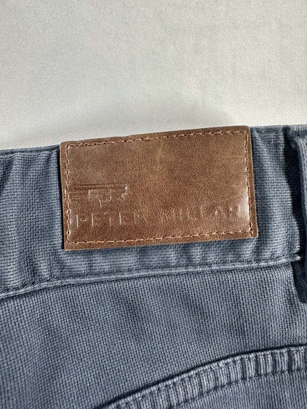Peter Millar Five-Pocket Pants 36x32 Gray Cotton Blend - Picture 7 of 13